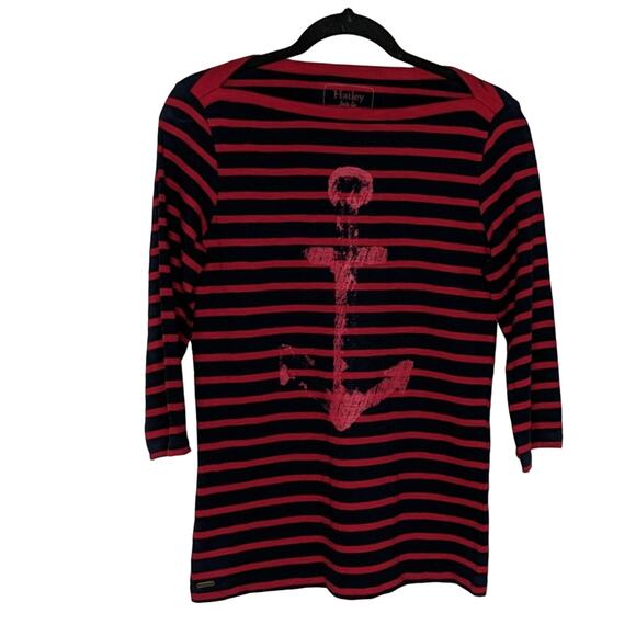 Hatley Red Stripe Breton Tee - Size M - EUC - Picture 1 of 8